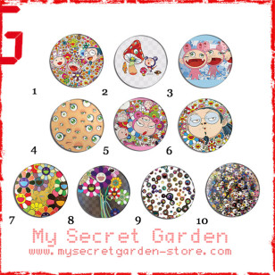 Takashi Murakami - Pop Art  Pinback Button Badge Set 1a, 1b or 1c ( or Hair Ties / 4.4 cm Badge / Magnet / Keychain Set )